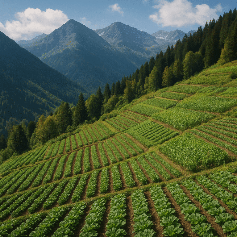 Jakie rośliny można uprawiać na plantacjach w obszarach górskich?