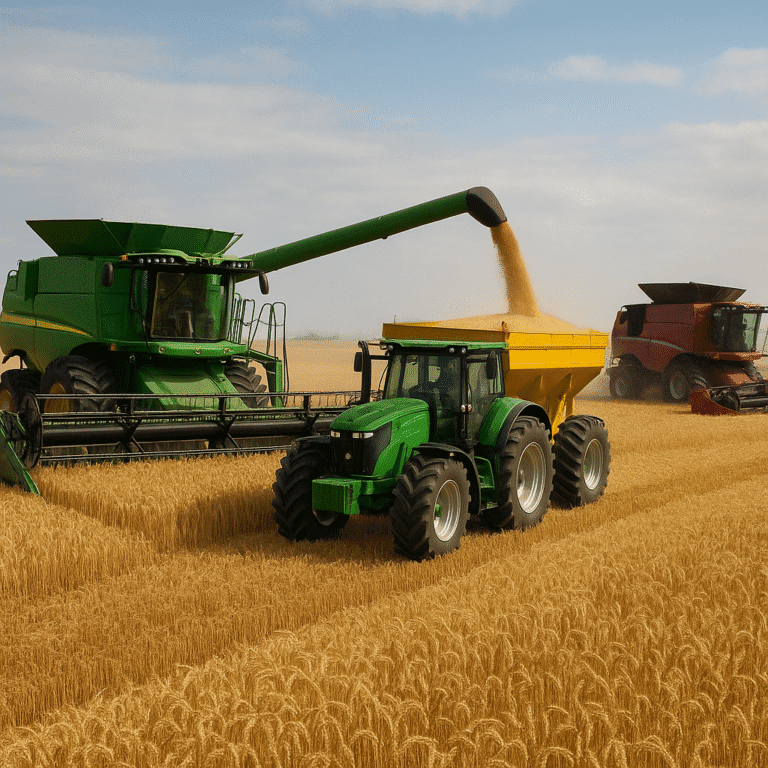 Jakie maszyny do zbioru roślin są najbardziej wydajne na plantacjach?