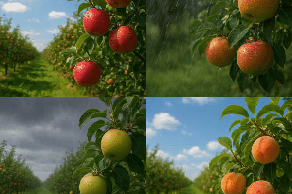 Wpływ warunków pogodowych na plonowanie owoców