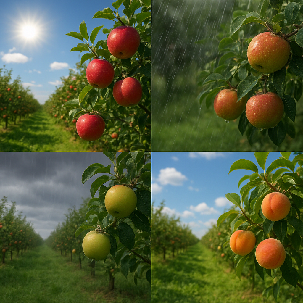 Wpływ warunków pogodowych na plonowanie owoców