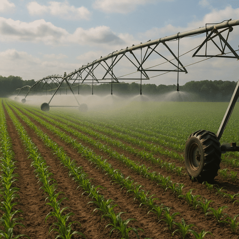 Jakie są metody uprawy roślin na plantacjach nawadnianych deszczownią?