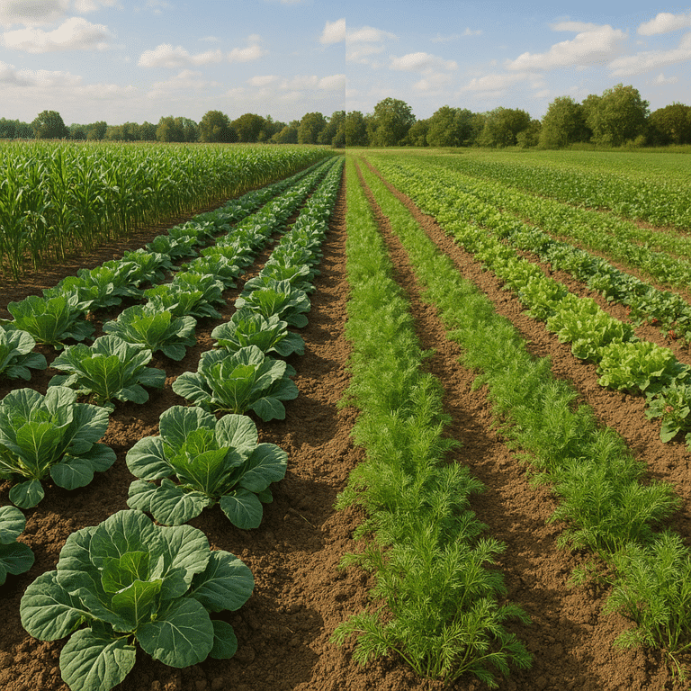 Jakie rośliny można uprawiać w systemie konwencjonalnym i ekologicznym na plantacjach?