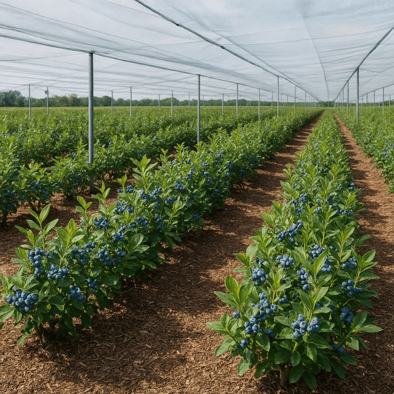 Jakie są zasady prowadzenia plantacji jagodowych w systemie intensywnym?