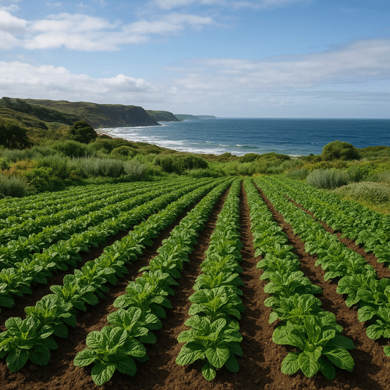 Jakie rośliny najlepiej rosną w klimacie morskim na plantacjach?