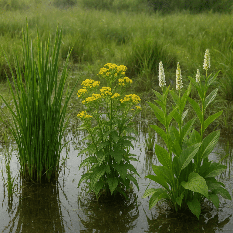 Jakie rośliny najlepiej nadają się do uprawy na terenach podmokłych na plantacjach?