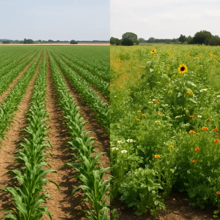 Jakie są różnice między uprawami intensywnymi a ekologicznymi na plantacjach?