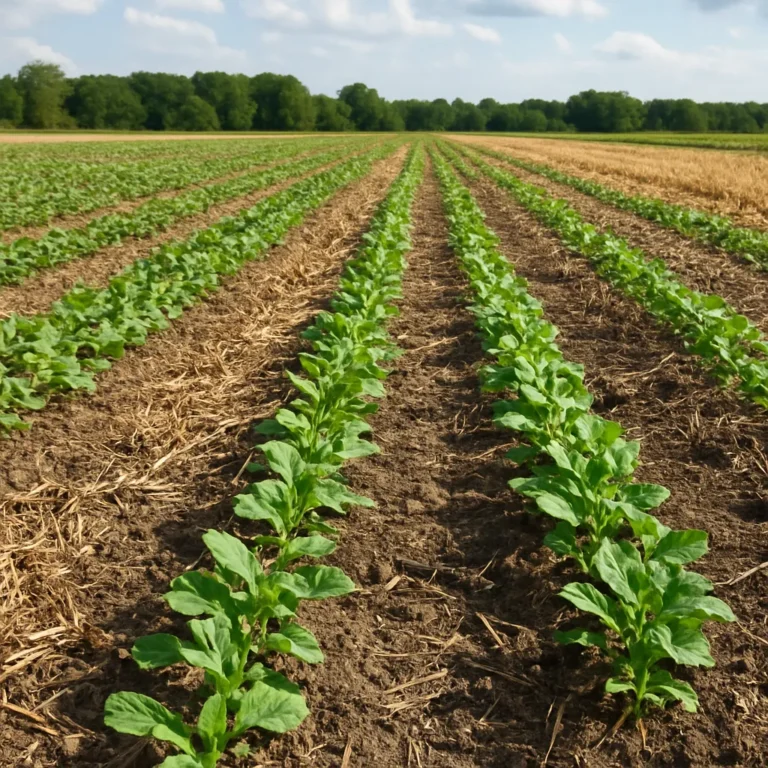 Jakie są zalety uprawy roślin w systemie minimalnego orki na plantacjach?